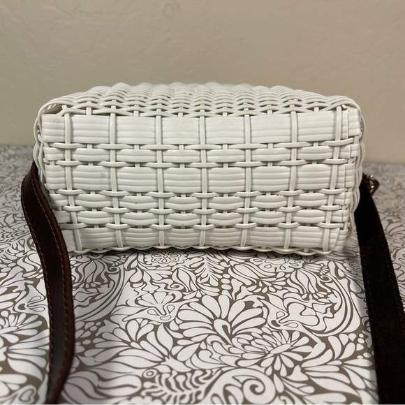 Fibra by Lamulticolor recycled white plastic and leather shoulder bag - Picture 7 of 13